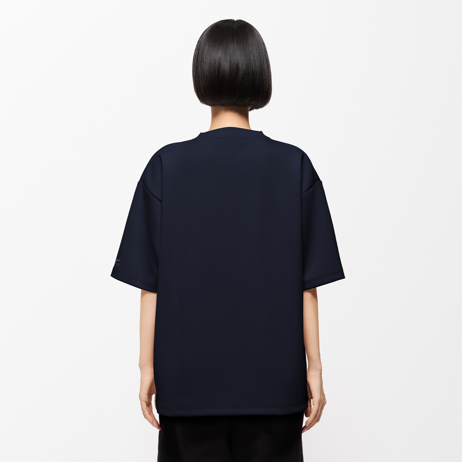 シックスパッド リカバリーウェア オーバーサイズTシャツ ネイビー S