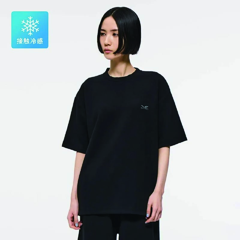 シックスパッド リカバリーウェア オーバーサイズTシャツ ブラック S & シックスパッド リカバリーウェア ハーフパンツ ブラック S セット