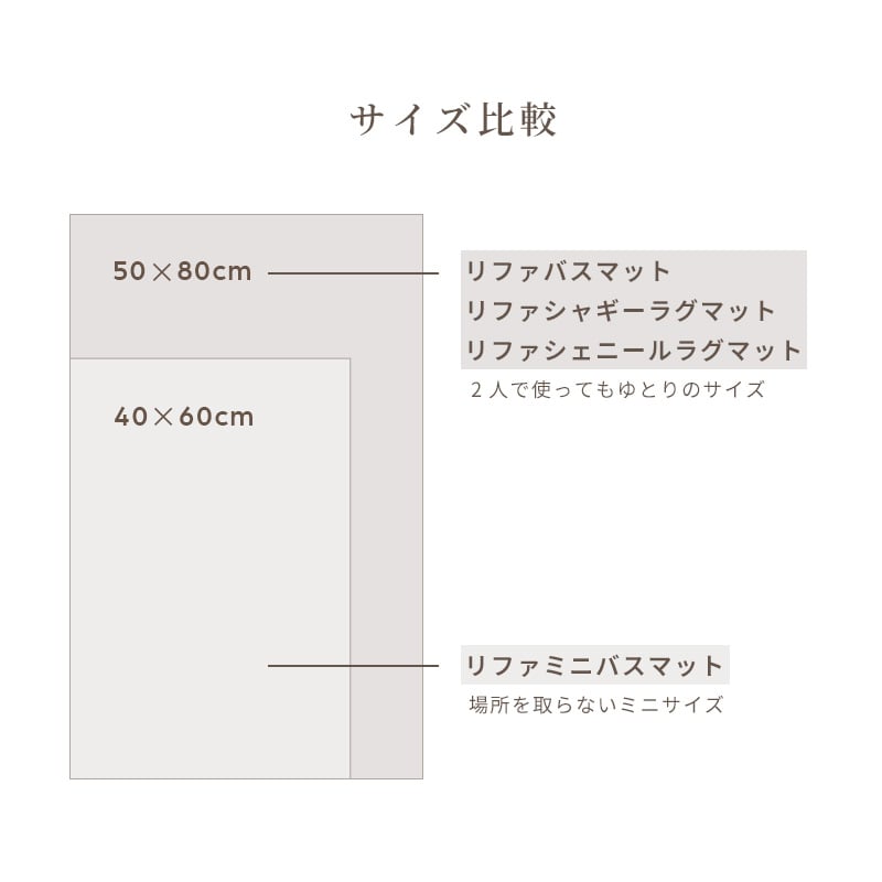 リファシャギーラグマット(ホワイト)