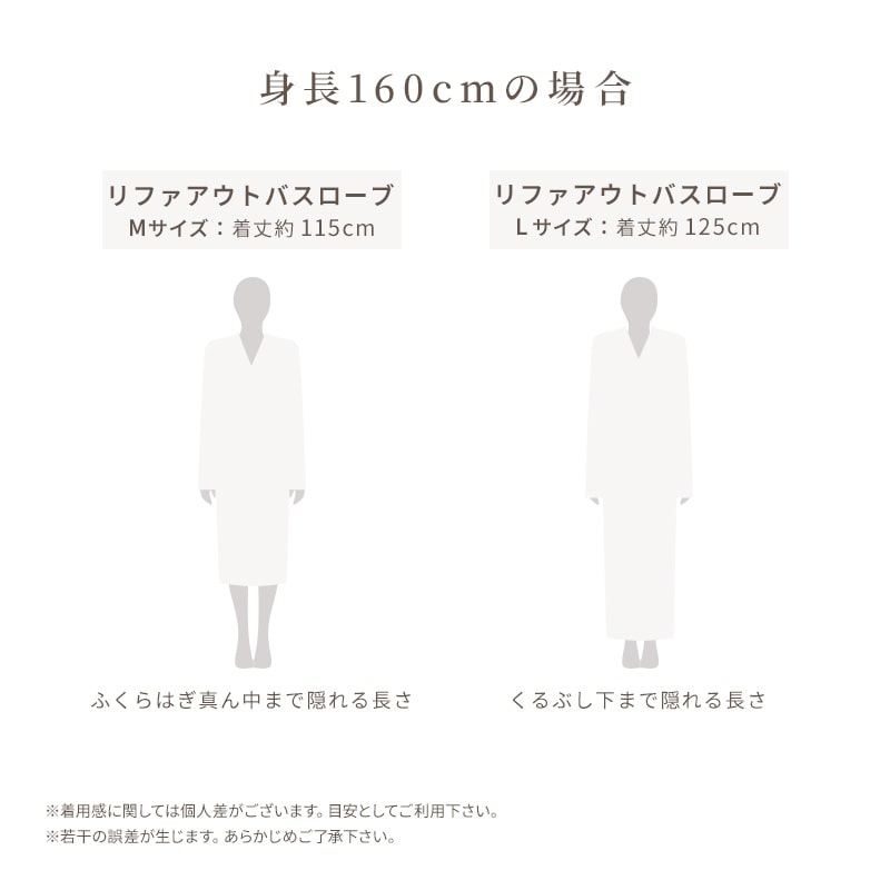 リファアウトバスローブ(ホワイトM)