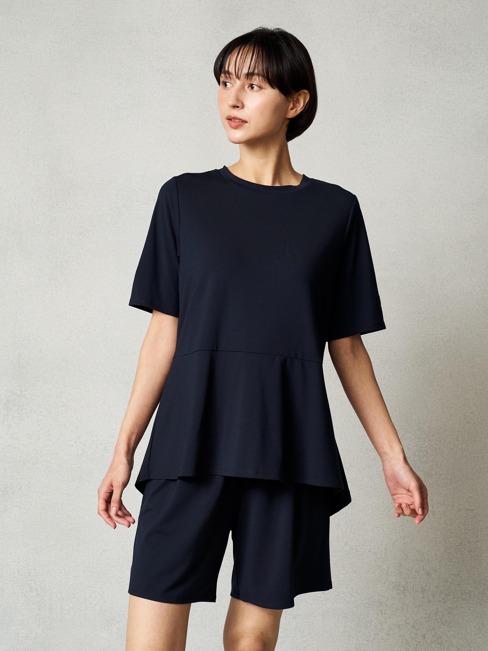 ［ギフトセット］ストレッチスムース ショートスリーブプルオーバー&ストレッチスムース ショートパンツ/WOMEN