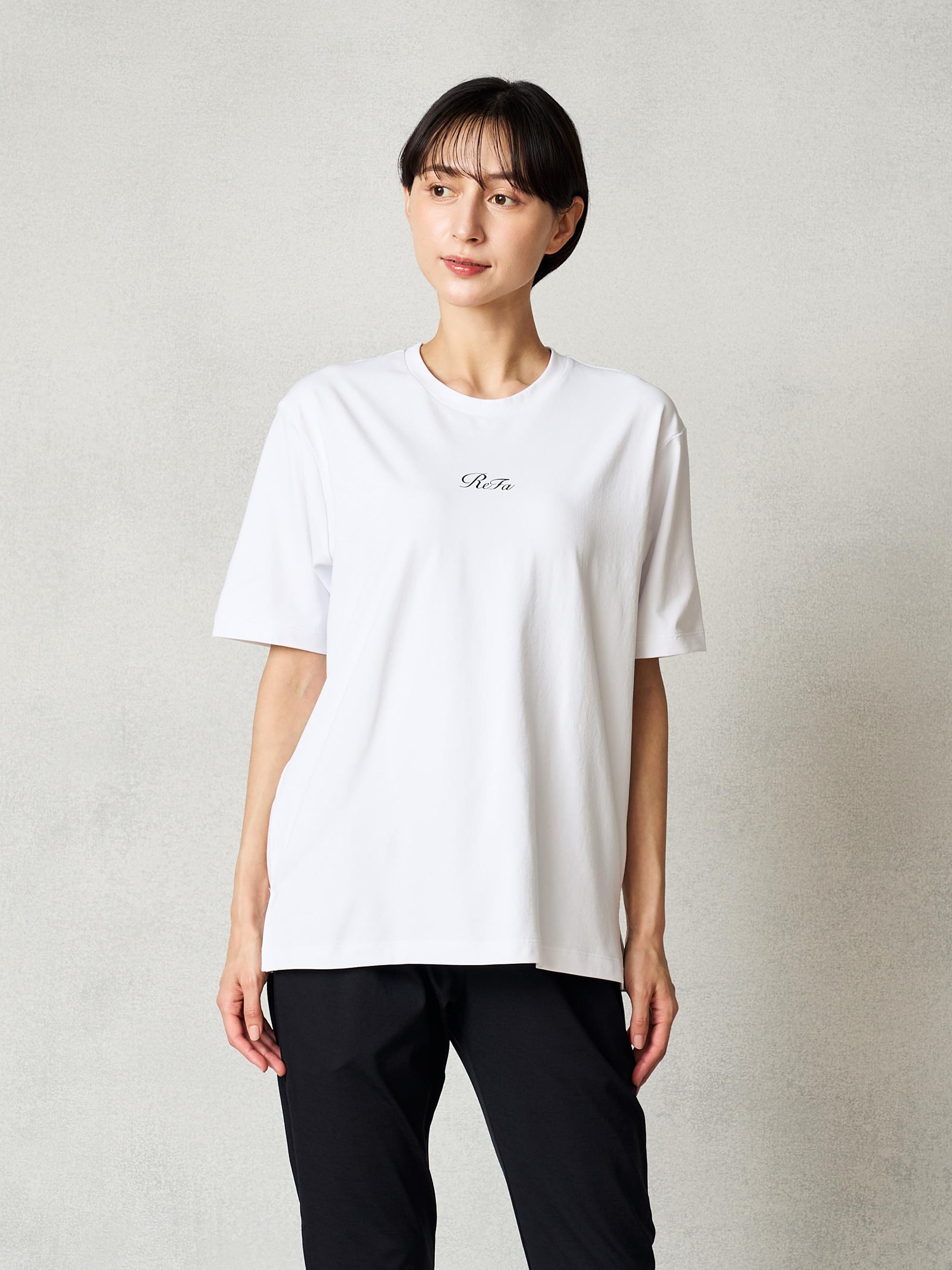 リファ バイタルテック コンフォートジャージー クルーネックTシャツ ホワイト S