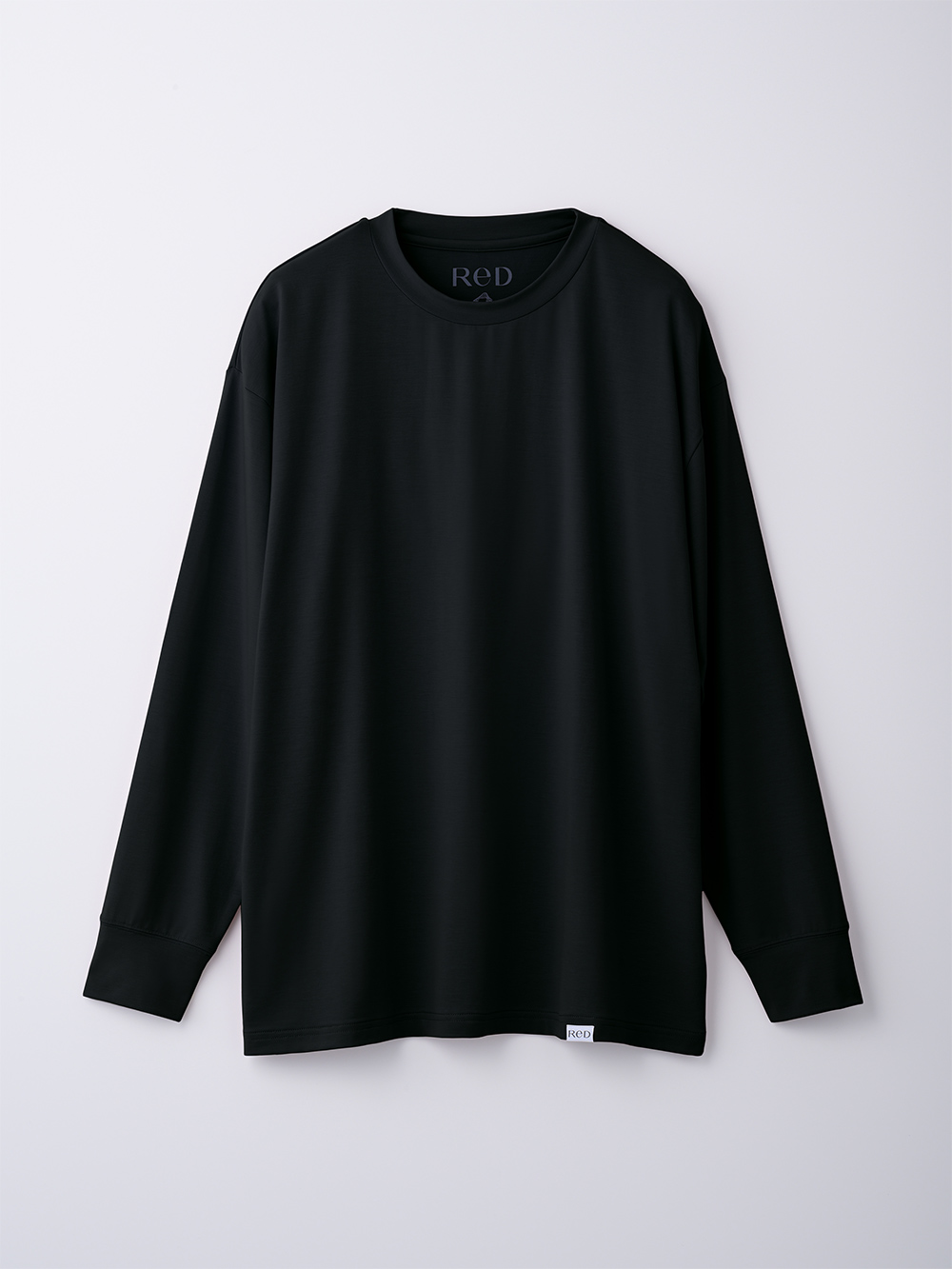 ReD ぐっすりパジャマ ベーシック プルオーバー長袖&ジョガーパンツ上下セット ブラック SS ブラック SS
