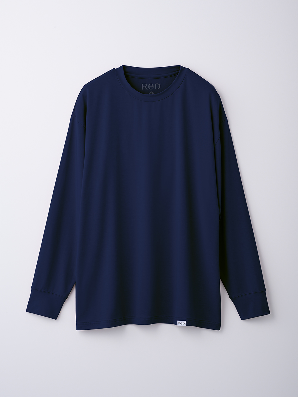 ReD ぐっすりパジャマ ベーシック プルオーバー長袖&ジョガーパンツ上下セット ネイビー L ネイビー L