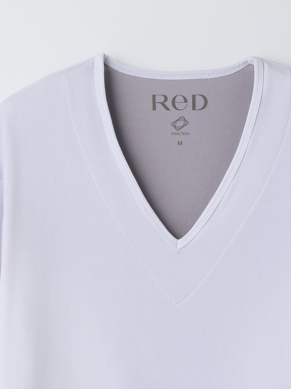 ReD バイタルテック Vネックインナー長袖 肩・腰コリ改善 ホワイト L ホワイト L