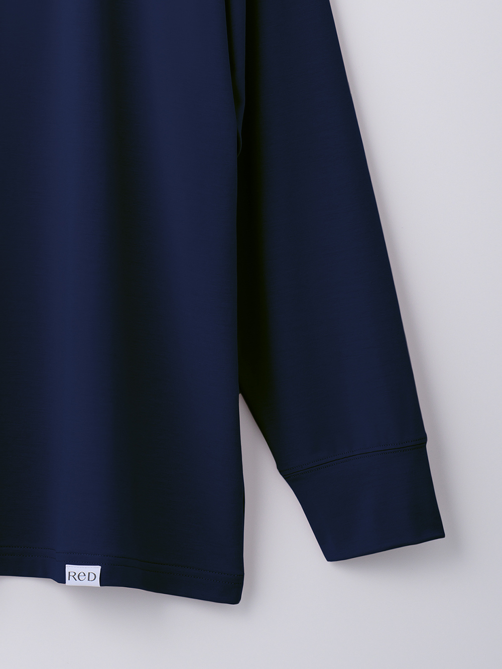 ReD ぐっすりパジャマ ベーシック プルオーバー長袖&ジョガーパンツ上下セット ネイビー L ネイビー L