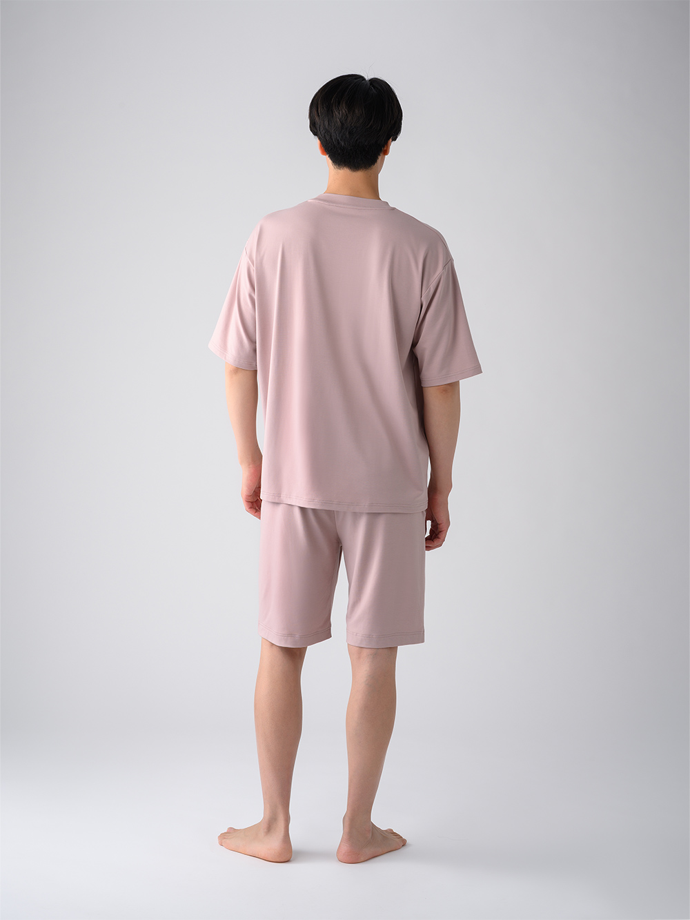 ReD ぐっすりパジャマ ベーシック プルオーバー半袖&ショートパンツ上下セット ピンク L ピンク L