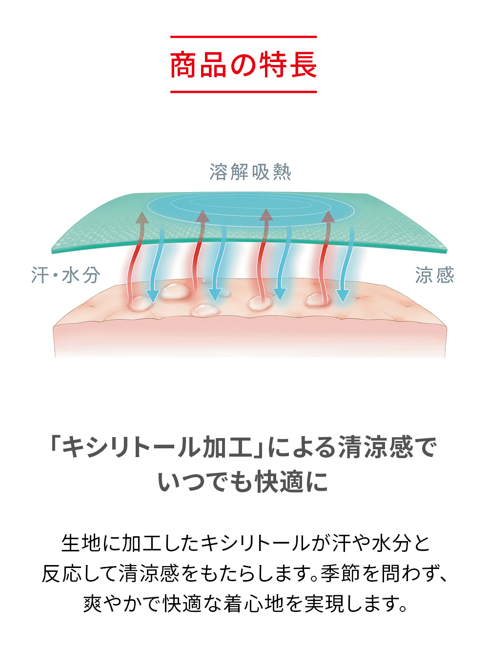 ReD バイタルテック Vネックインナー半袖(COOL) ホワイト S ホワイト S