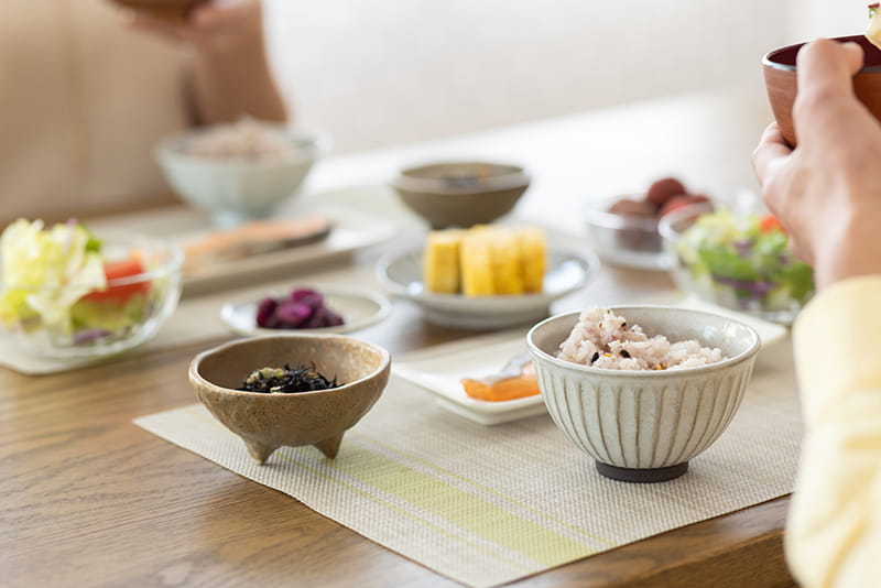 バランスの良い食事を摂る